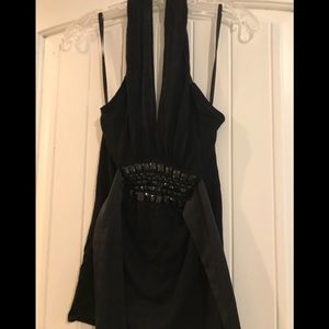 🌼3/$30🌼 WHBM Black Embellished Halter Top XS